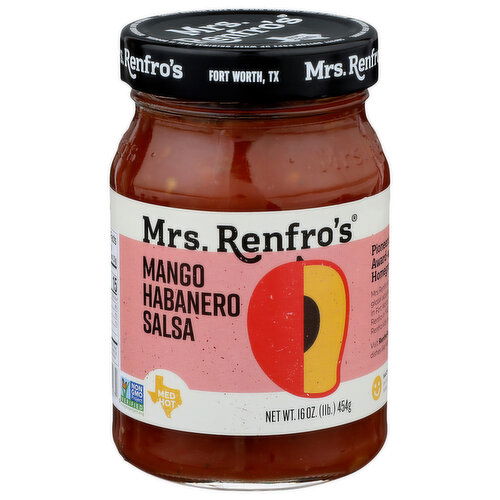 Mrs. Renfro's Med Hot Mango Habanero Salsa - 16 Ounce