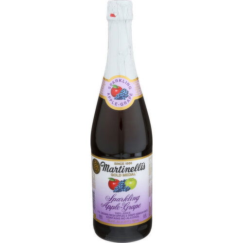 Martinelli's Gold Medal Sparkling Apple Grape Juice - 25.4 Fluid Ounce