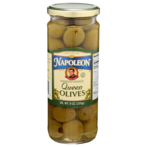 Napoleon Pimiento Stuffed Queen Olive - 9 Ounce Image 1 of 2