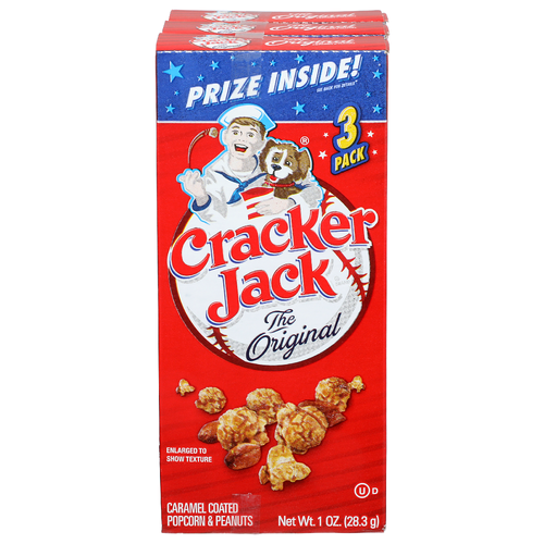 Cracker Jack Caramel Coated The Original Popcorn & Peanuts - 3 Ounce