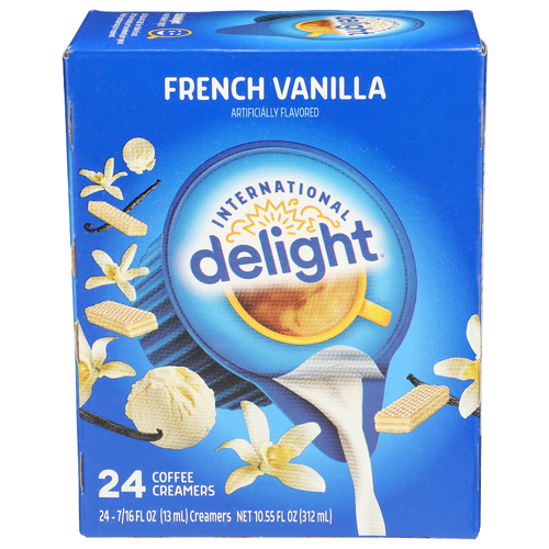 International Delight French Vanilla Coffee Creamers - 0.44 Fluid Ounce - 24 Count