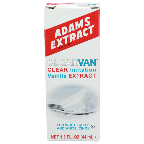 Adams Extract Vanilla Clear Imitation Clearvan - 1.5 Fluid Ounce