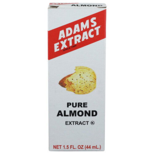 BROOKSHIRE'S Adams Pure Almond Extract - 1.5 Fluid Ounce