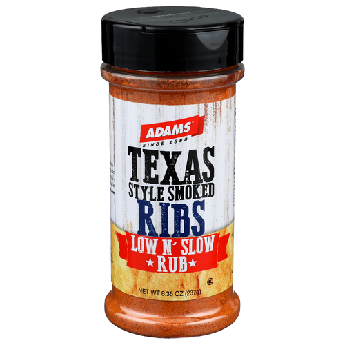 Adams Pantry Basics Texas Style Smoked Ribs Low N' Slow Rub - 8.35 Ounce