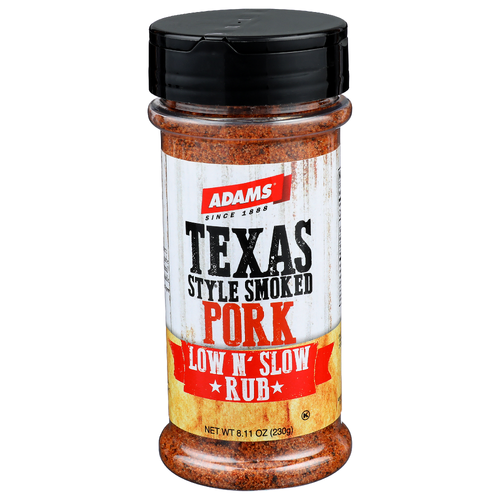 Adams Pantry Basics Texas Style Smoked Pork Low N' Slow Rub - 8.11 Ounce