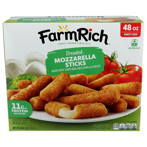 Farm Rich Breaded Mozzarella Sticks - 48 Ounce Image 1 of 4