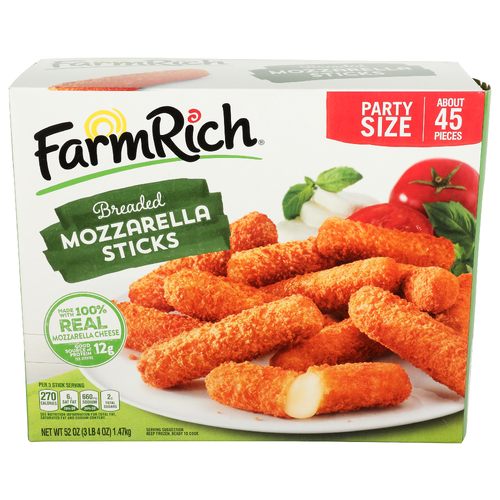 Farmrich Breaded Mozzarella Sticks - 52 Ounce