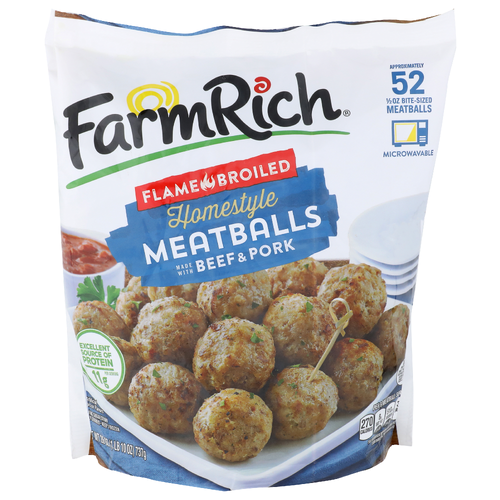Farmrich Homestyle Flame Broiled Meatballs - 26 Ounce