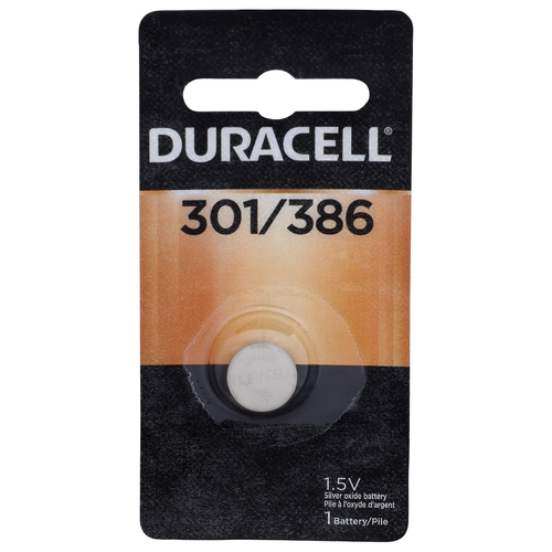 Duracell 301/386 1.5v Silver Oxide Battery 301386 - 1 Count