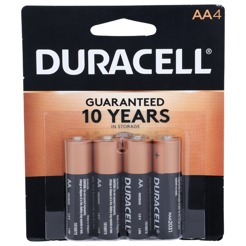 Duracell Aa4 Alkaline Batteries - 4 Count
