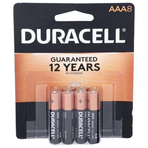 Duracell Aaa8 1.5 V Alkaline Batteries - 8 Count