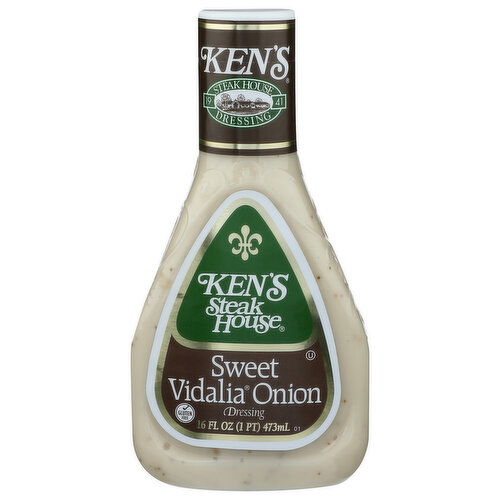 KEN'S STEAK HOUSE Kens Drsng Sweet Vidalia Onion - 16 Fluid Ounce
