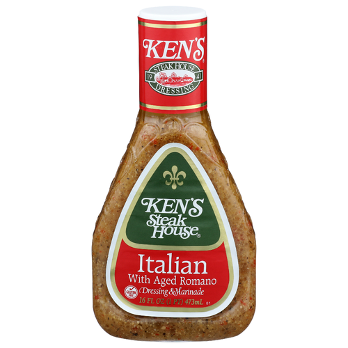 Ken's Steak House Northern Italian with Basil & Romano Dressing & Marinade - 16 Fluid Ounce