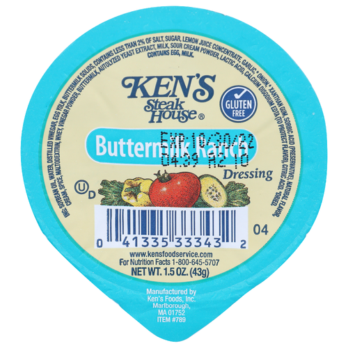 Ken's Steak House Buttermilk Ranch Dressing - 1.5 Ounce