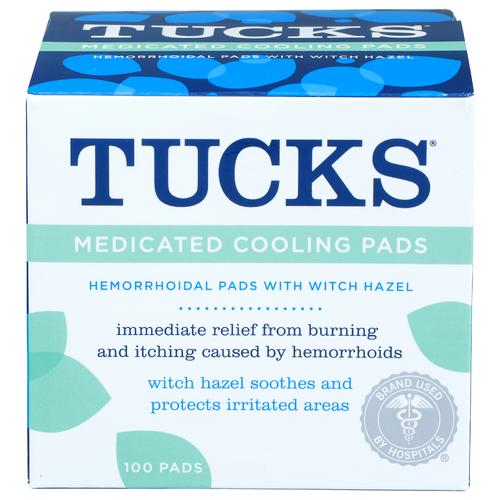 Tucks Medicated Cooling Pads - 100 Count
