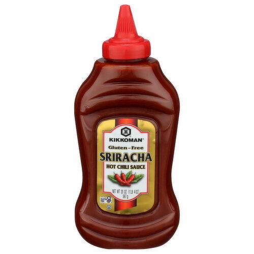 Kikkoman 12 Gluten-Free Sriracha Hot Chili Sauce - 20 Ounce