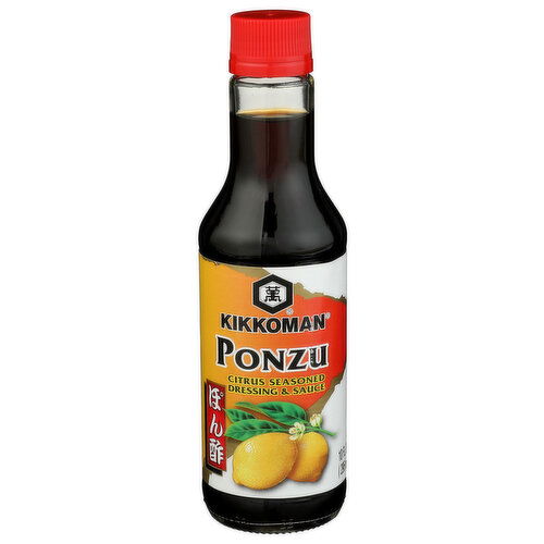 Kikkoman 12 Ponzu Sauce Citrus Seasoned Dressing & Sauce - 10 Fluid Ounce