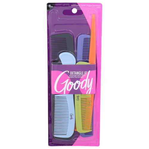Goody Detangle It Detangling Comb - 6 Count