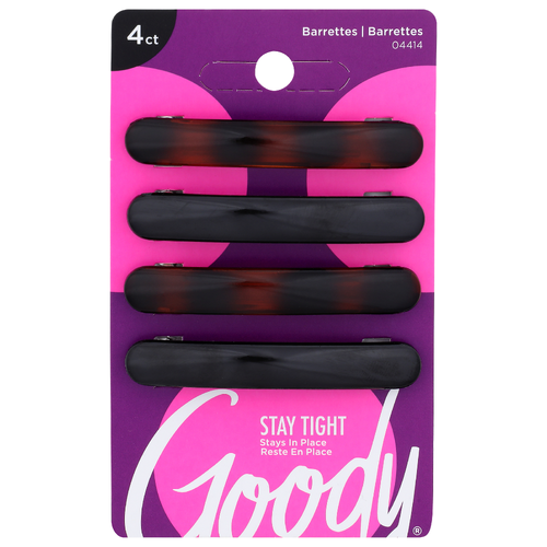 Goody Stay Tight Barrettes - 4 Count
