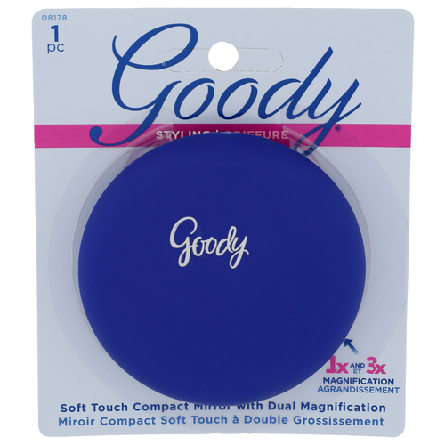 Goody 1x And 3x Magnification Soft Touch Compact Mirror With Dual - 1 Count