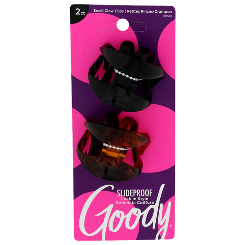 Goody Slideproof Small Claw Clips - 2 Count