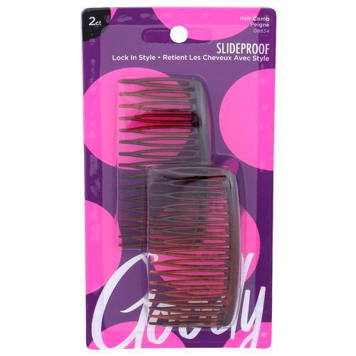 Goody Slideproof Hair Comb - 2 Count