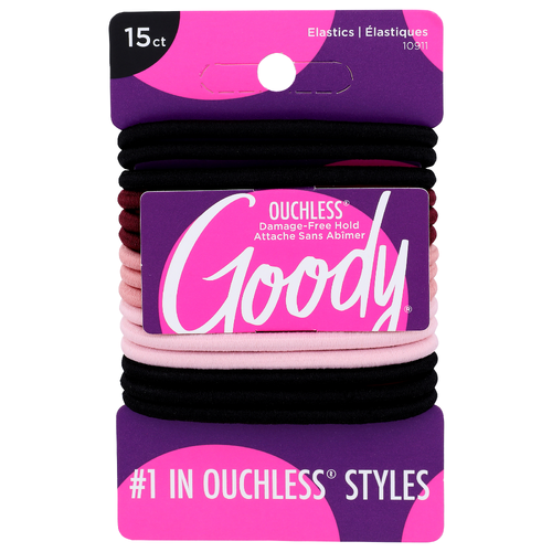 Goody Ouchless Elastics - 15 Count
