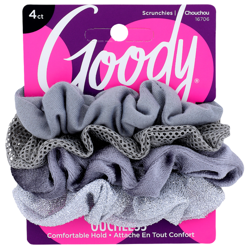 Goody Ouchless Scrunchies - 4 Count
