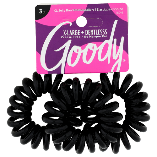 Goody X-large + Dentless Xl Jelly Bands Ponytailers - 3 Count