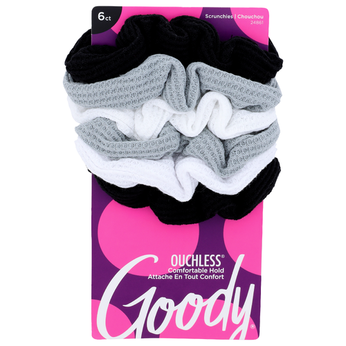 Goody Comfortable Hold Ouchless Scrunchies - 6 Count