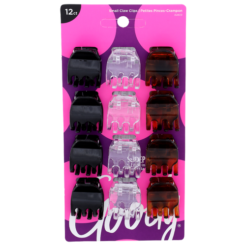 Goody Small Claw Clips - 12 Count