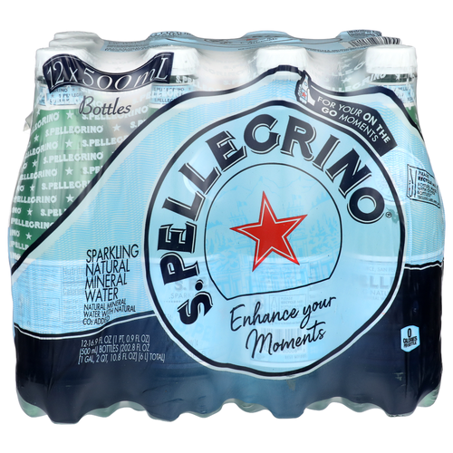 S. Pellegrino Sparkling Natural Mineral Water - 16.9 Fluid Ounce - 12 Count
