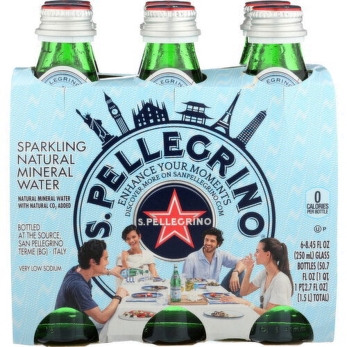 S. PELLEGRINO Water - 8.45 Fluid Ounce - 6 Count
