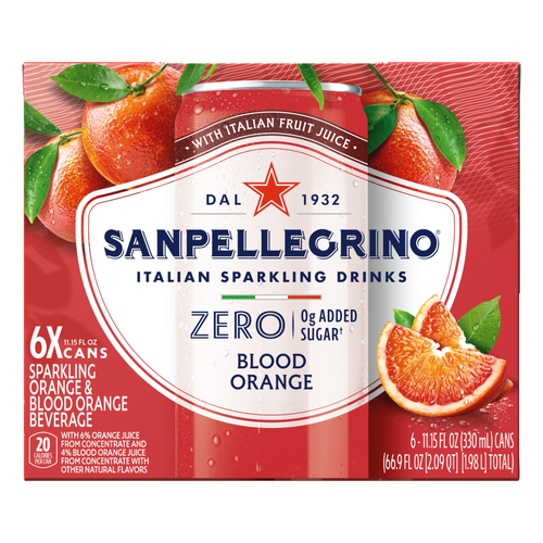 Sanpellegrino Zero Blood Orange Italian Sparkling Beverage - 66.9 Ounce Image 1 of 2