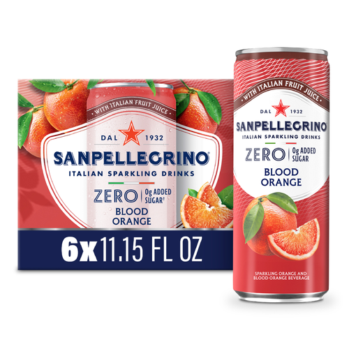 Sanpellegrino Zero Blood Orange Italian Sparkling Beverage - 66.9 Ounce