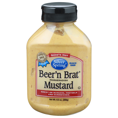 Silver Spring Horseradish Beer'n Brat Mustard - 9.5 Ounce