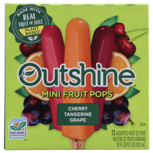 Outshine Cherry Tangerine Grape - 1.5 Fluid Ounce - 12 Count
