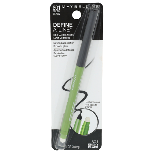 Maybelline 801 Ebony Black New York Mechanical Pencil - 0.01 Ounce