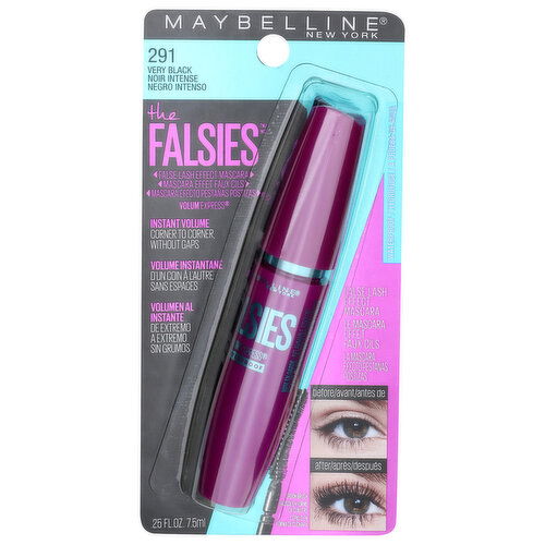 Maybelline The Falsies 291 Very Black New York Waterproof Mascara - 0.25 Fluid Ounce