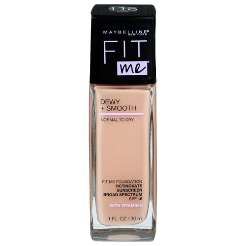 MAYBELLINE NEW YORK 115 Ivory Fit Me Foundation - 1 Fluid Ounce