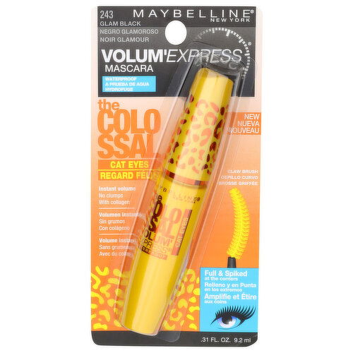 Maybelline 243 Glam Black New York Volum'express Mascara - 0.31 Fluid Ounce