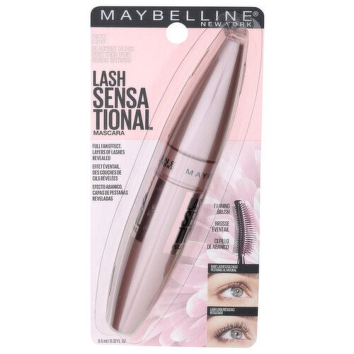 Maybelline 253 Blackest Black New York Lash Sensational Mascara - 0.32 Fluid Ounce