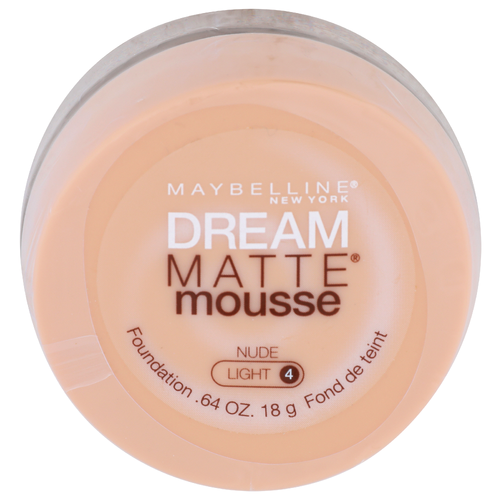 MAYBELLINE NEW YORK Nude Light 4 Dream Matte Mousse Foundation - 0.64 Ounce