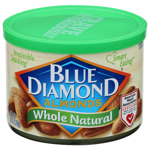 Blue Diamond Almonds Whole Natural - 6 Ounce