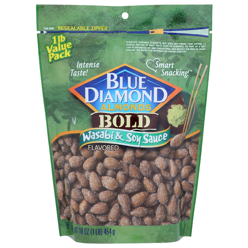 Blue Diamond Almonds Bold Wasabi & Soy Sauce Value Pack - 16 Ounce