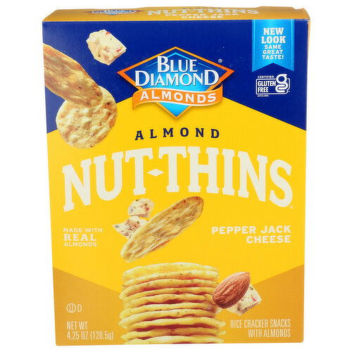 Blue Diamond Nut-Thins Pepper Jack Cheese Almond - 4.25 Ounce