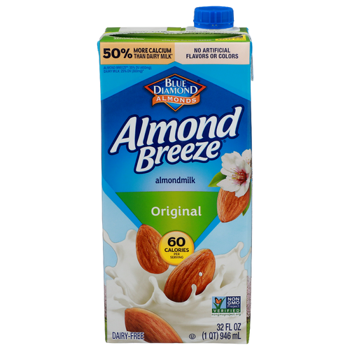 Blue Diamond Almonds Almond Breeze Original Milk - 32 Fluid Ounce