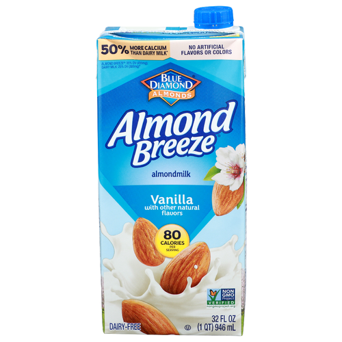 Blue Diamond Almonds Almond Breeze Vanilla Almondmilk - 32 Fluid Ounce
