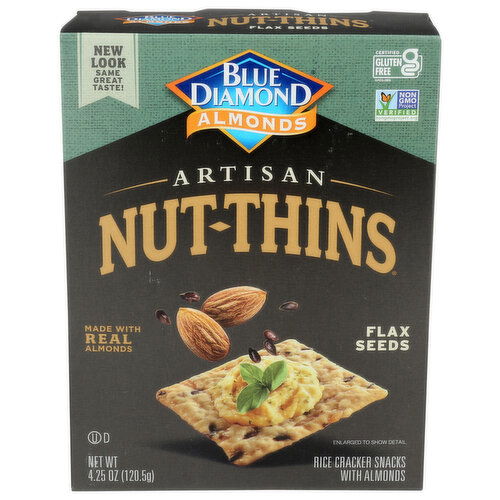 Blue Diamond Nut-Thins Flax Seeds Artisan - 4.25 Ounce