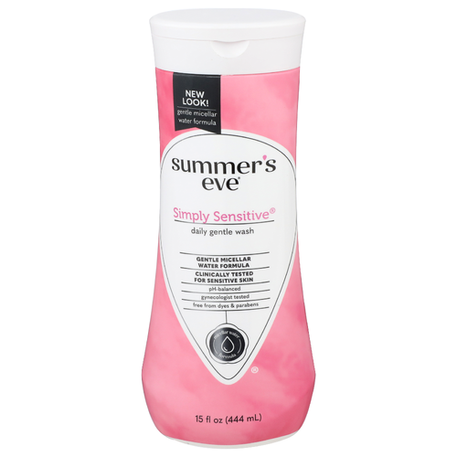 Summer's Eve Simply Sensitive Daily Gentle Wash - 15 Fluid Ounce